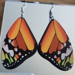MONARCH Butterfly Acrylic Earrings